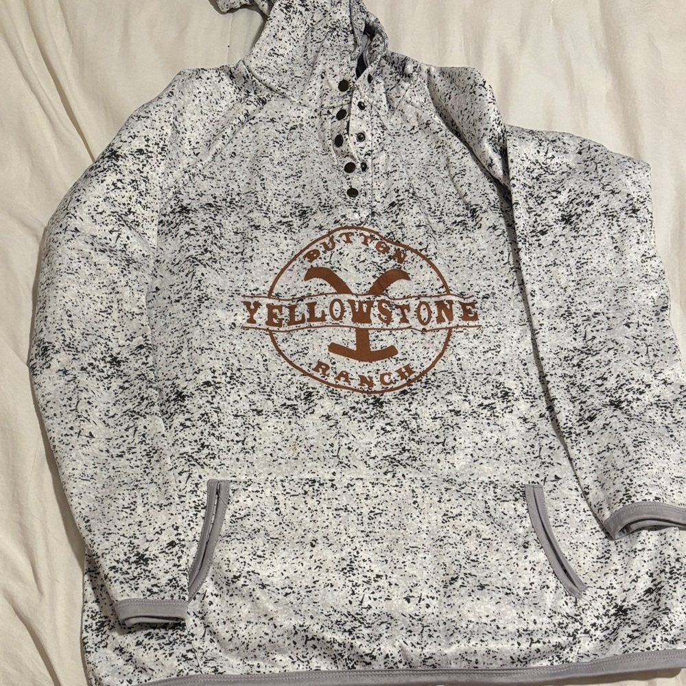 Gray and Brown Yellowstone Hoodie